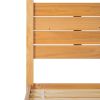 Modern Minimalist Boho Queen Canopy Bedframe â€“ Natural Pine