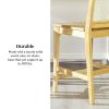 Transitional Solid Wood and Rattan Counter Stool, Set of 2, Natural